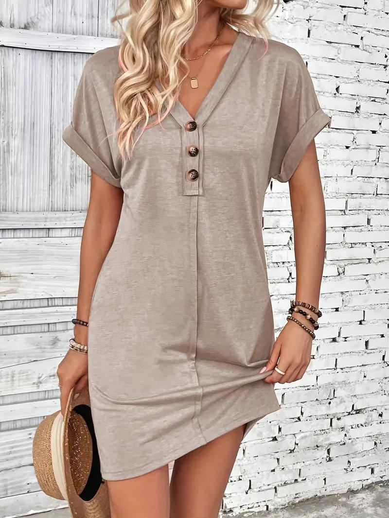 Relaxed Fit Button-Down Dress