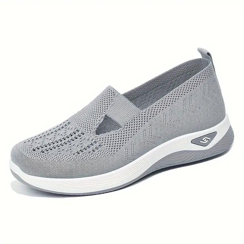 Knit Slip-On Sneakers - Breathable Comfort Shoes