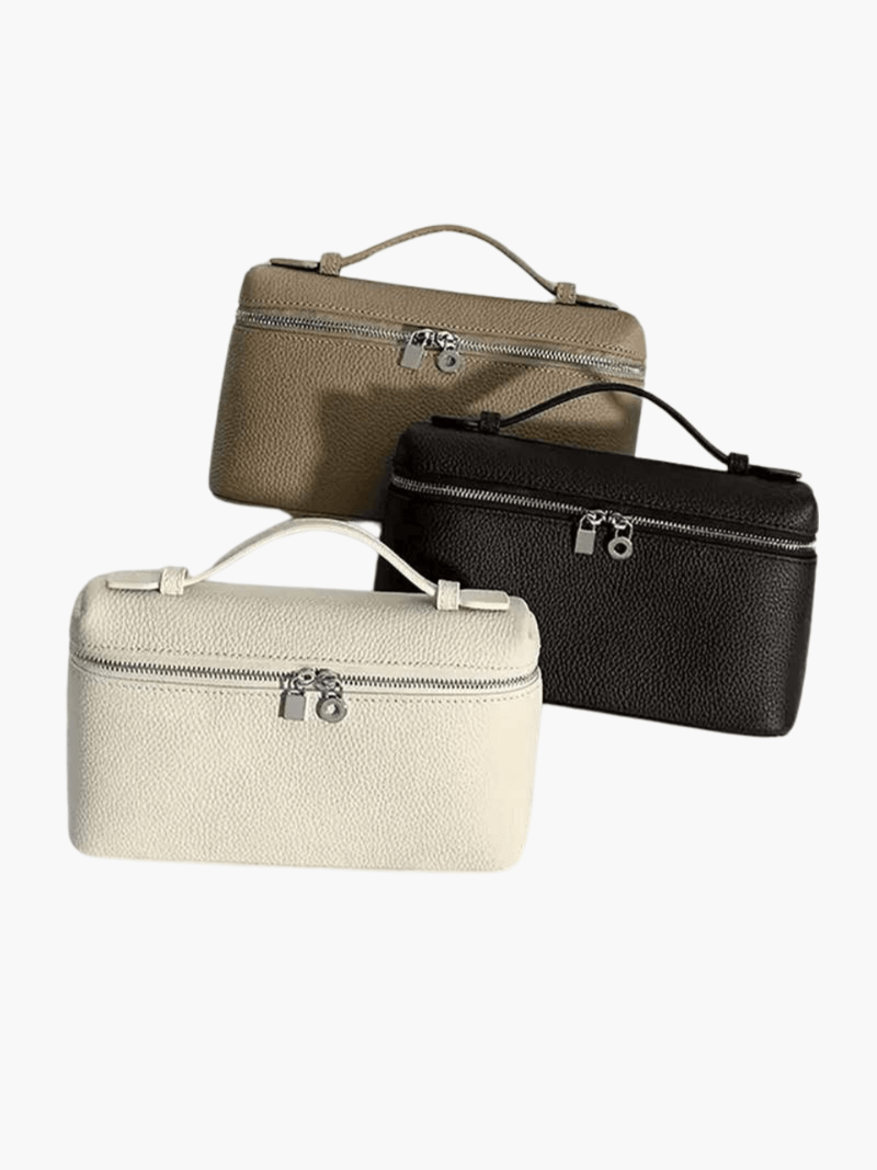Structured Top Handle Bag - Silver Hardware