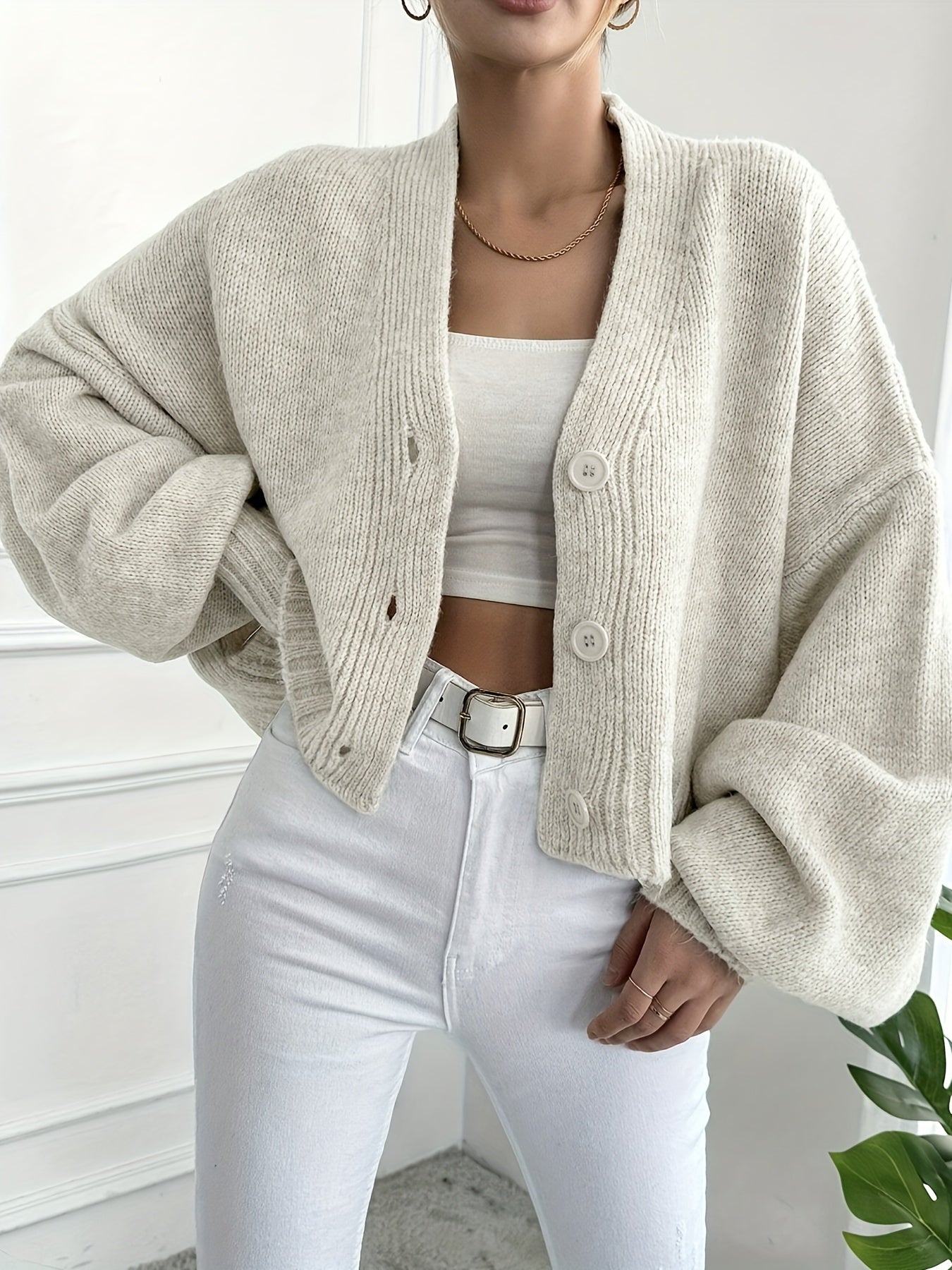 Women's Knit Cardigan – Button Front, Long Sleeve, Soft Fabric-74563-a29fe494-3f4f-4869-a062-c013fb47d458