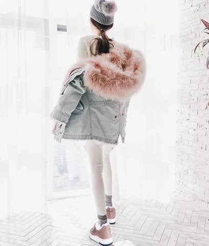 Faux Fur Lined Low-Top Sneakers