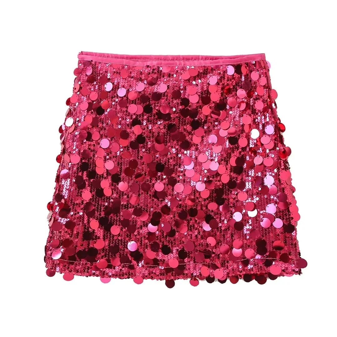 Sequin Mini Skirt - Party Embellished Design