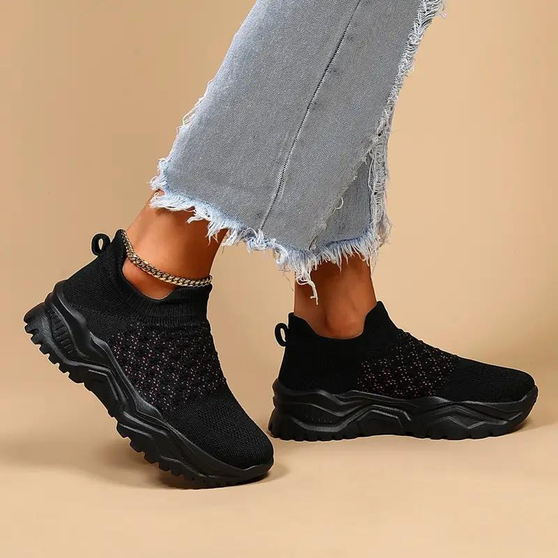 Knit Slip-On Sneakers - Modern Comfort Shoes