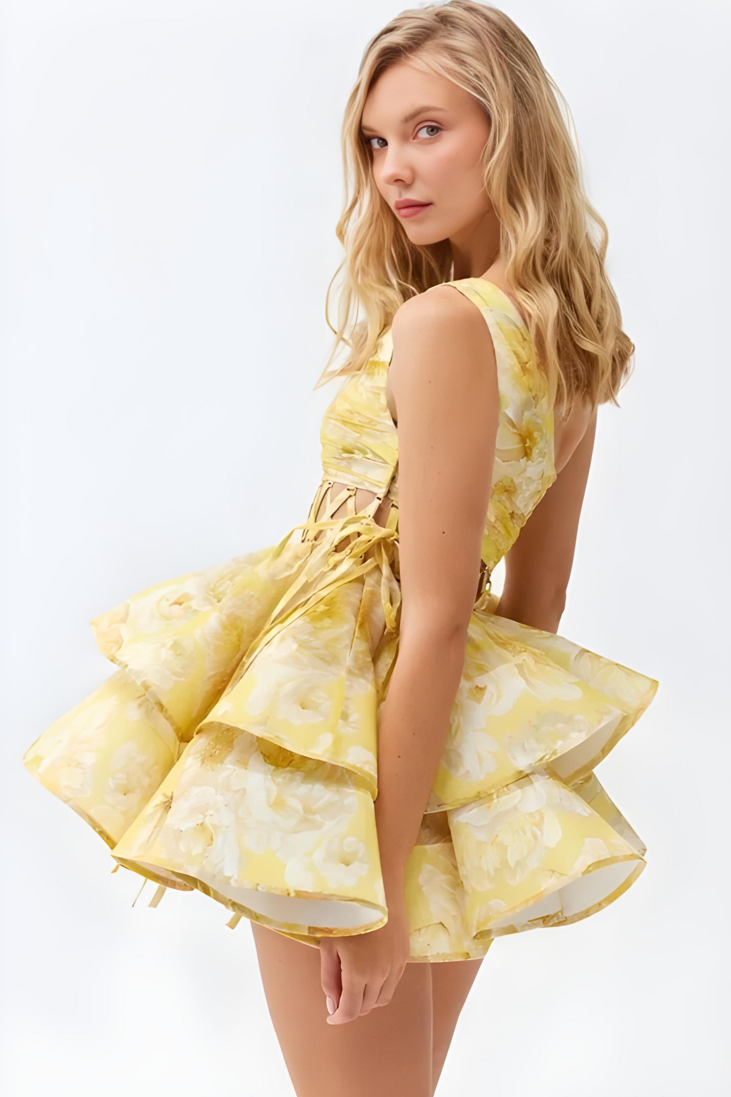 Women's One-Shoulder Floral Print Maxi Dress with Ruffled Asymmetrical Hem-83680-aea732fb-9641-4c41-9e4d-0e0ffe742795