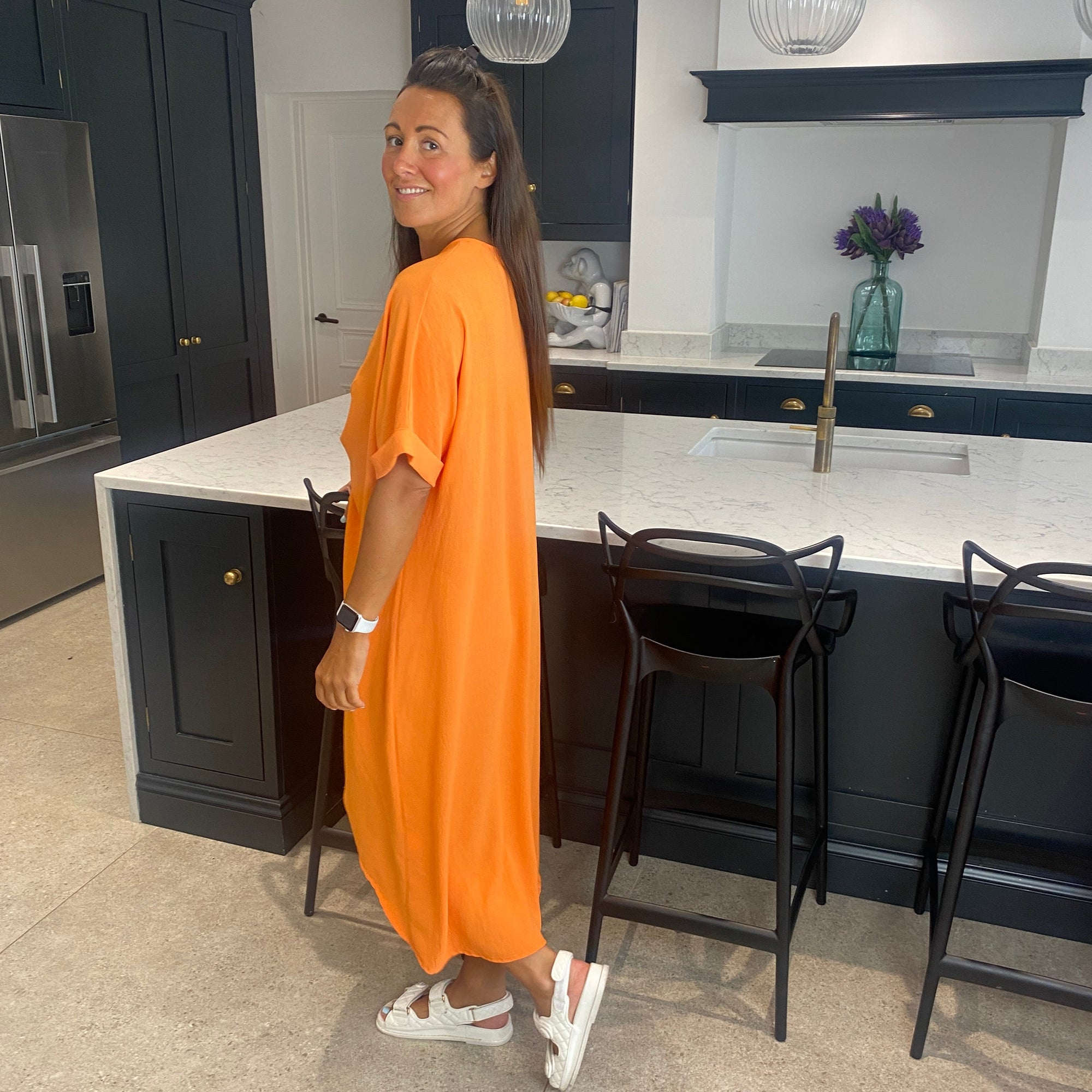 Tiffany Maxi Knot Dress - Blush Boutique Essex