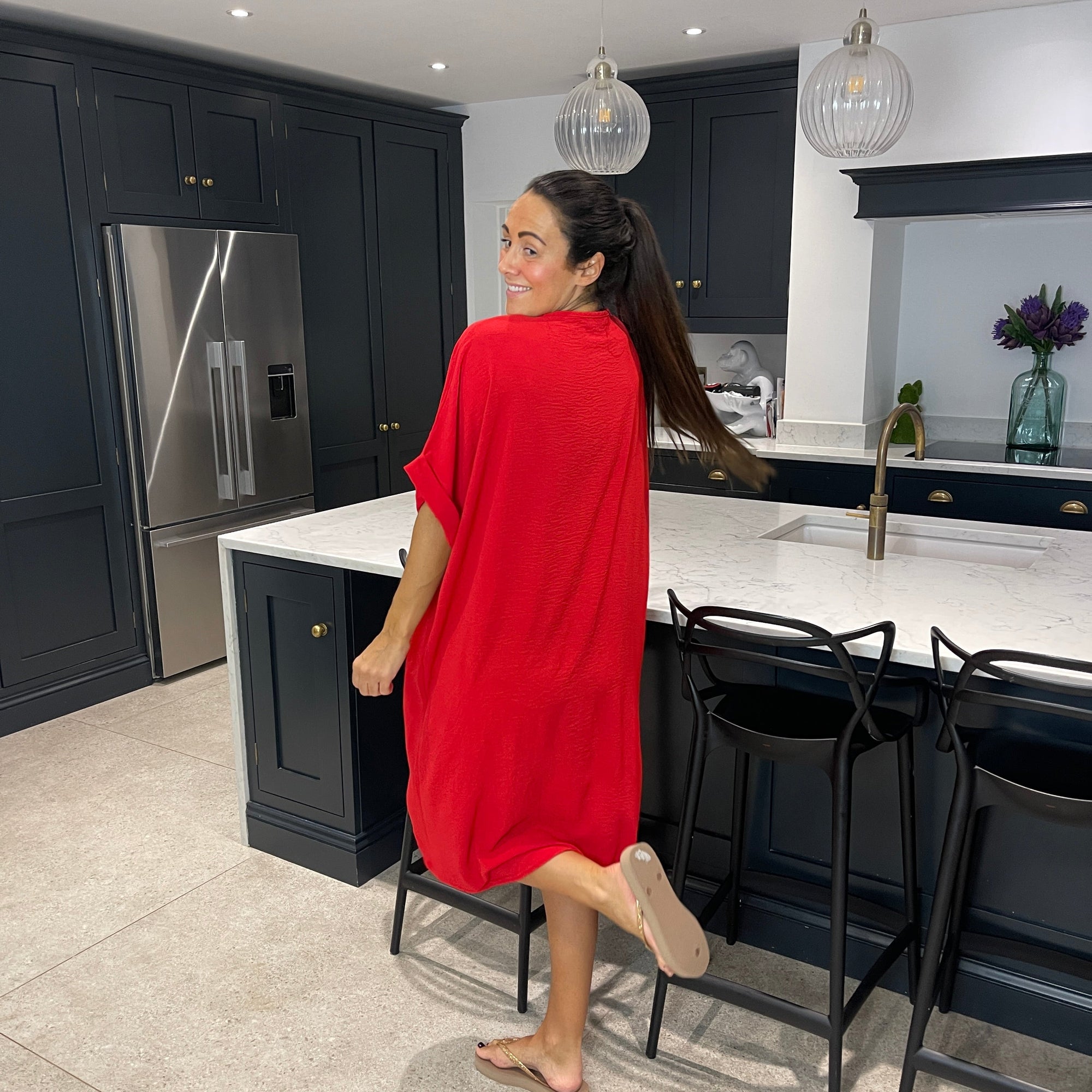 Tiffany Maxi Knot Dress - Blush Boutique Essex