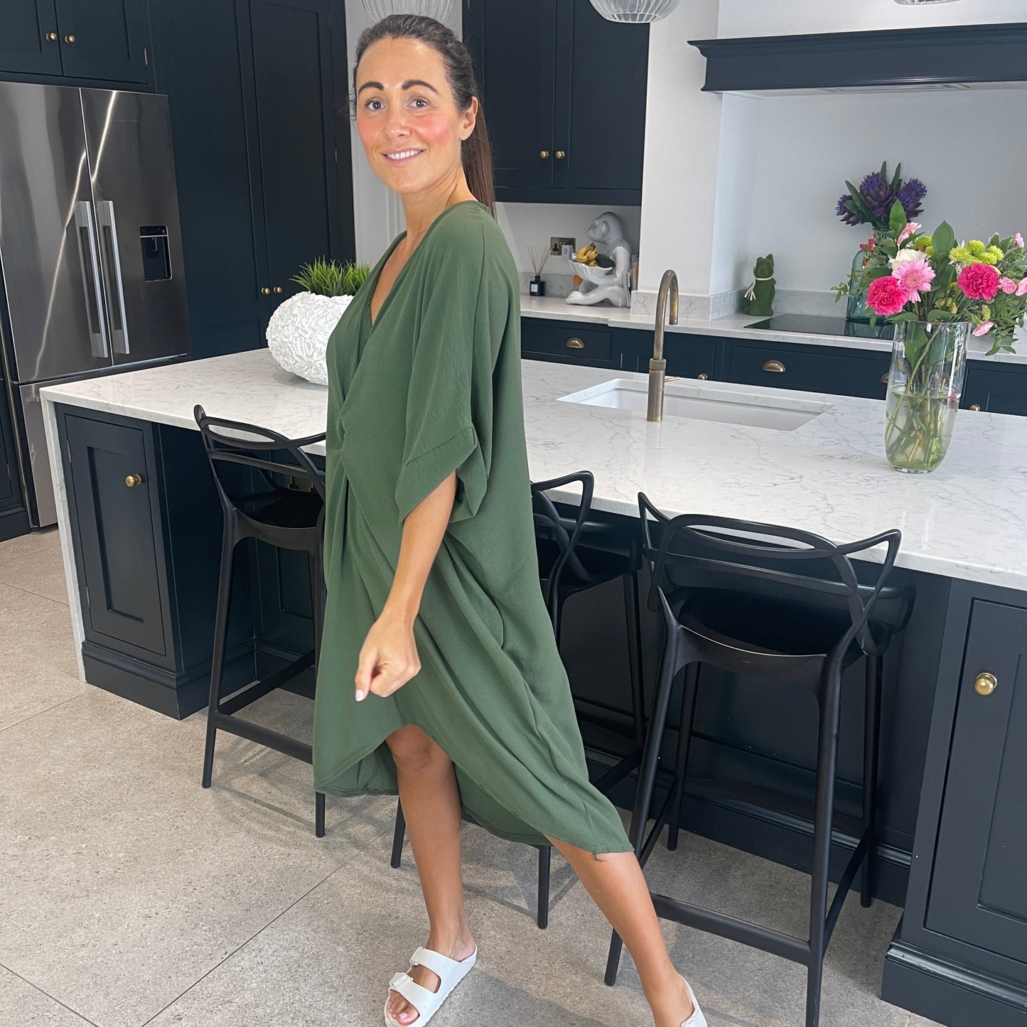 Tiffany Maxi Knot Dress - Blush Boutique Essex