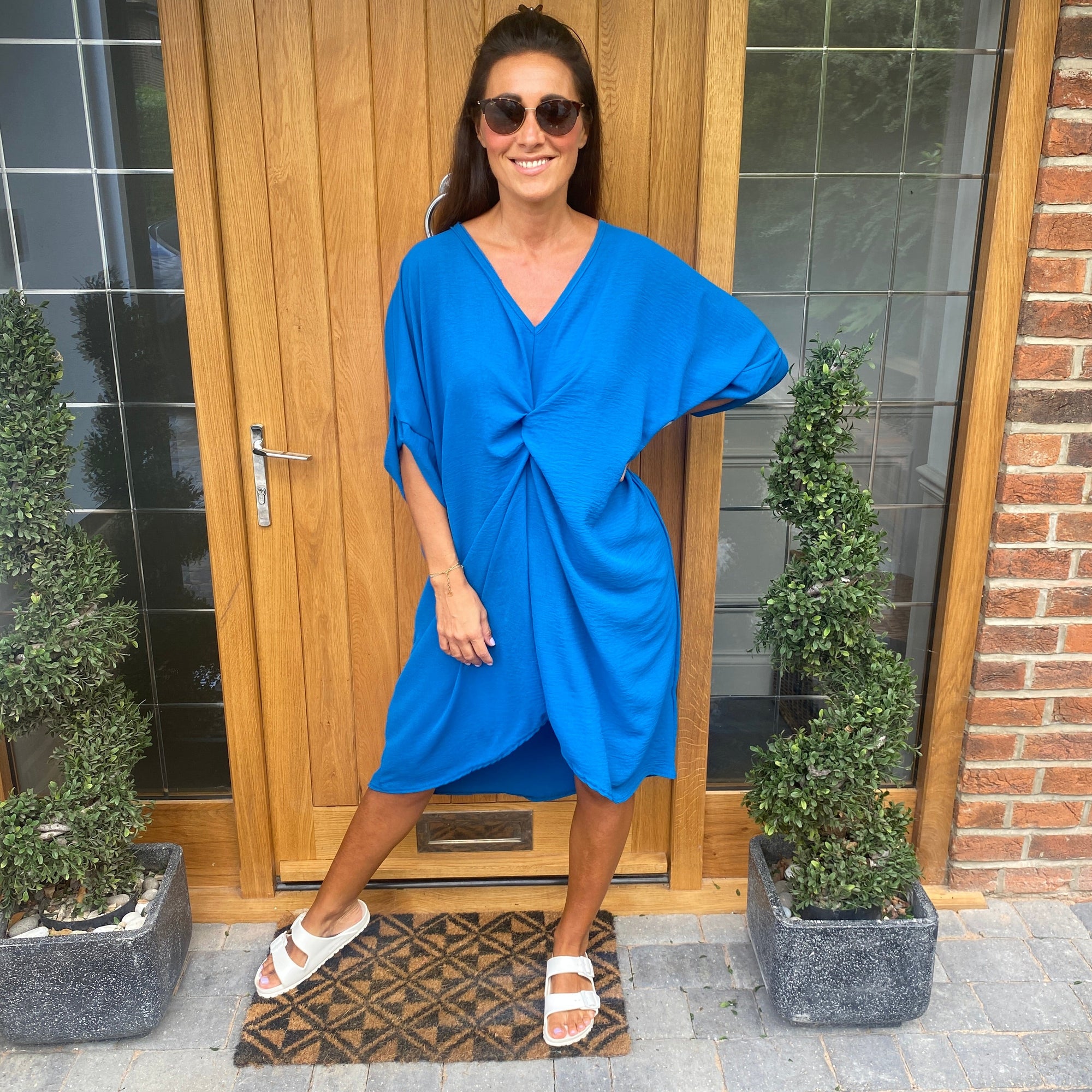 Tiffany Maxi Knot Dress - Blush Boutique Essex