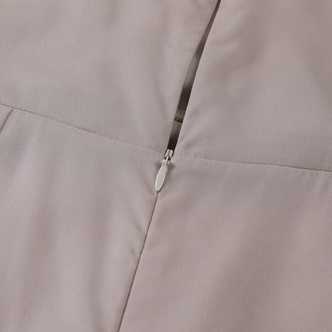 Cowl Neck Maxi Dress with High Slit