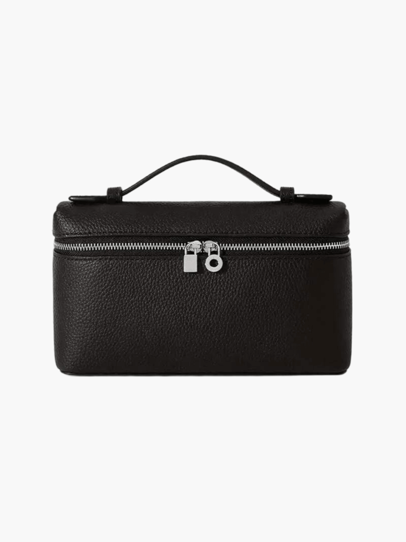 Structured Top Handle Bag - Silver Hardware