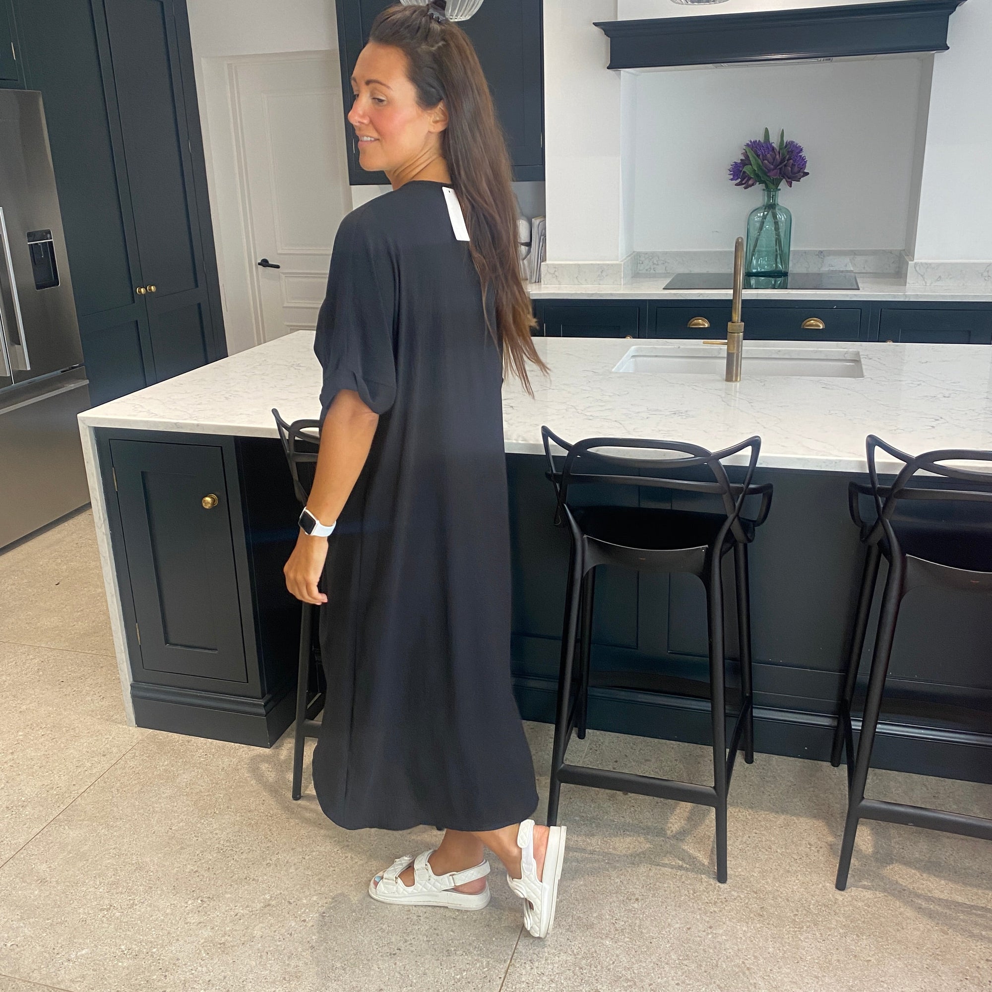 Tiffany Maxi Knot Dress - Blush Boutique Essex