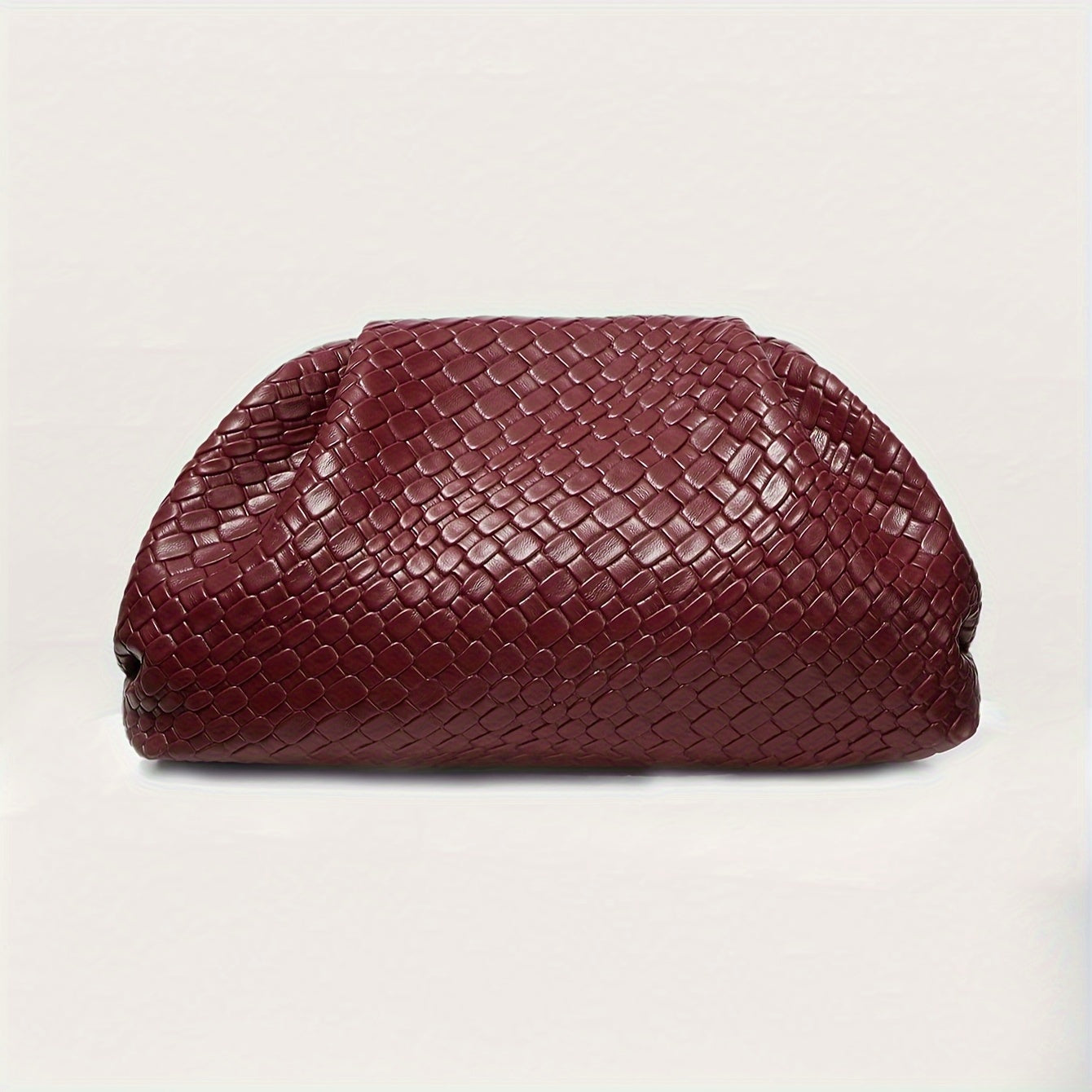 Woven Cloud Clutch: Minimalist Chic Handbag