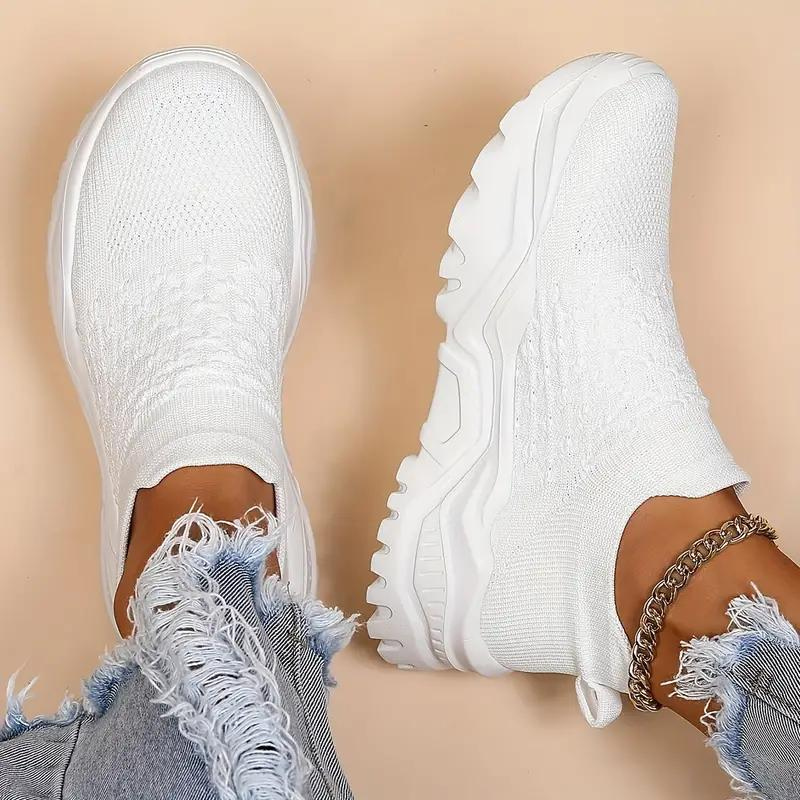 Knit Slip-On Sneakers - Modern Comfort Shoes