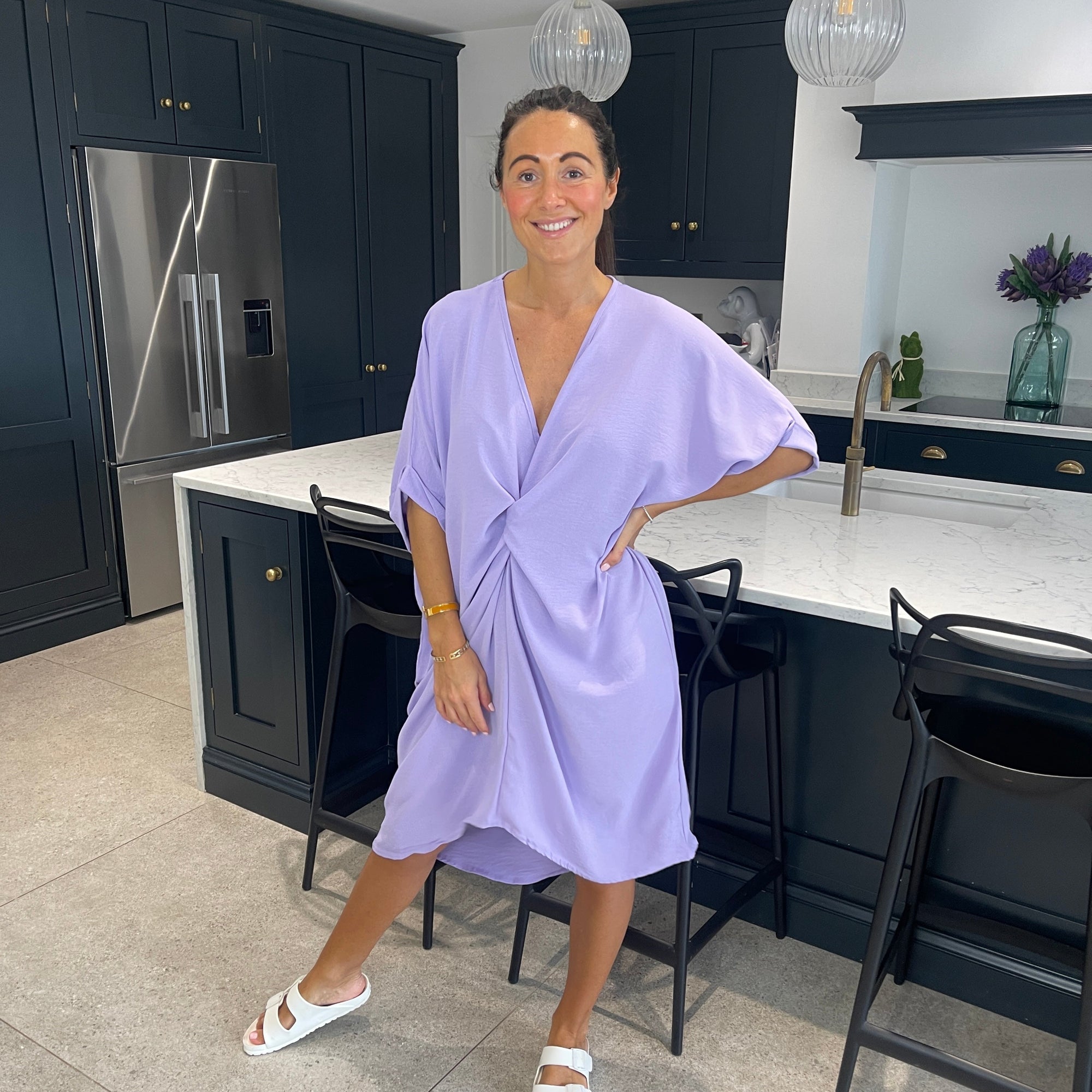 Tiffany Maxi Knot Dress - Blush Boutique Essex