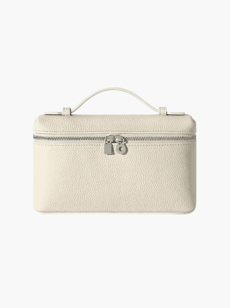 Structured Top Handle Bag - Silver Hardware