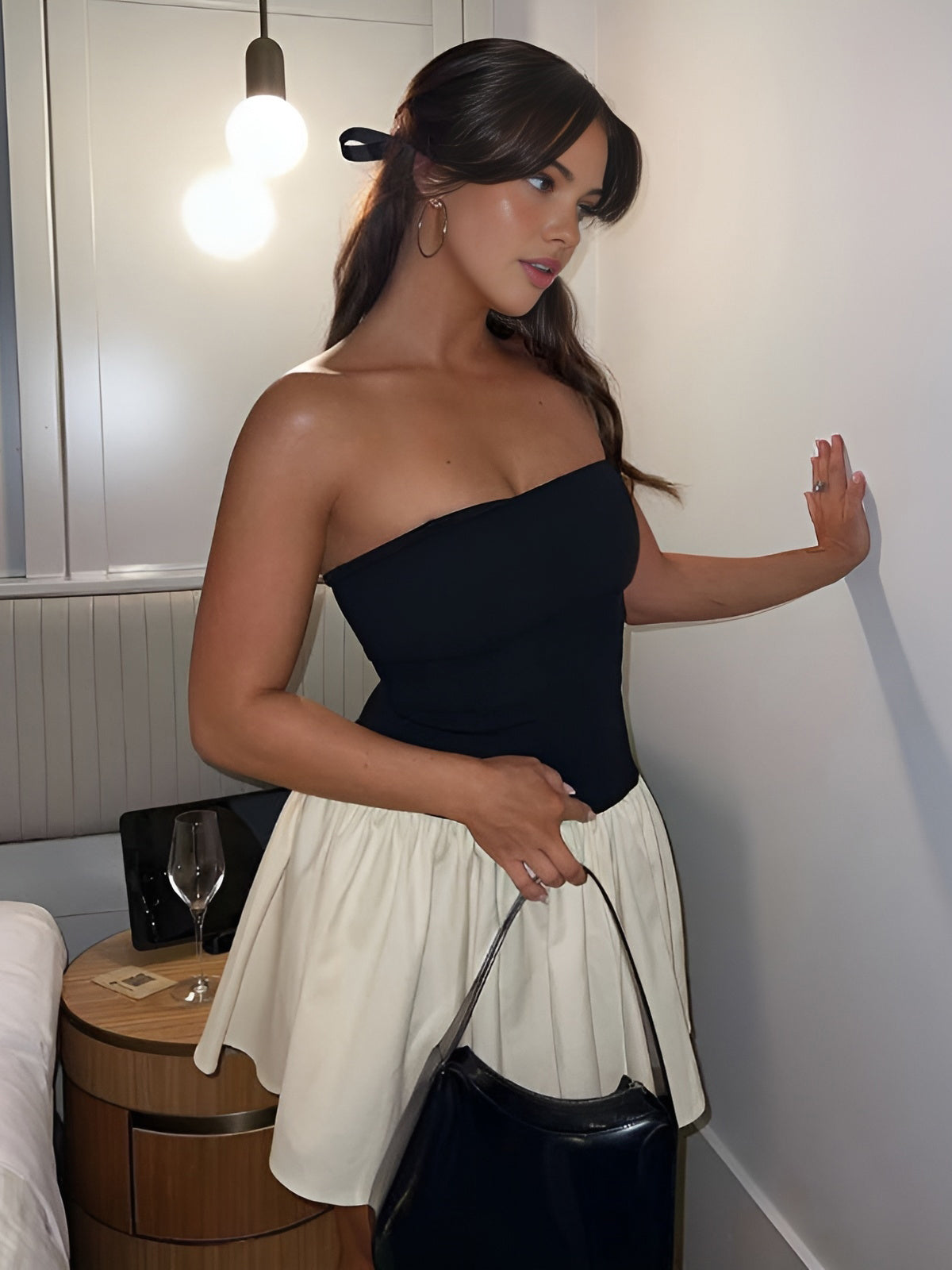 Strapless Mini Dress - Simple Design, Easy Wear, Flirty Skirt, Versatile Summer Style for Young Women-81474-d943a59e-5054-4656-a16f-a26d7be2a7f2