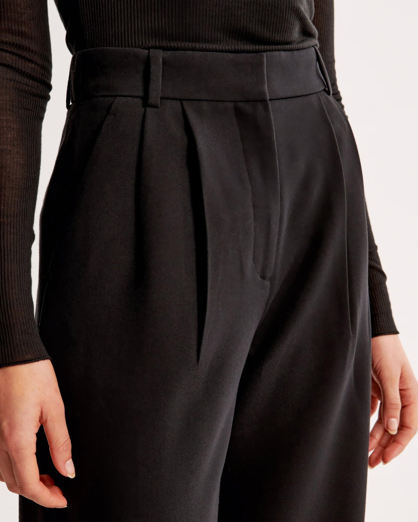 Zara | High Waist Pleated Leg Trousers with Tailored Fit - Image 10