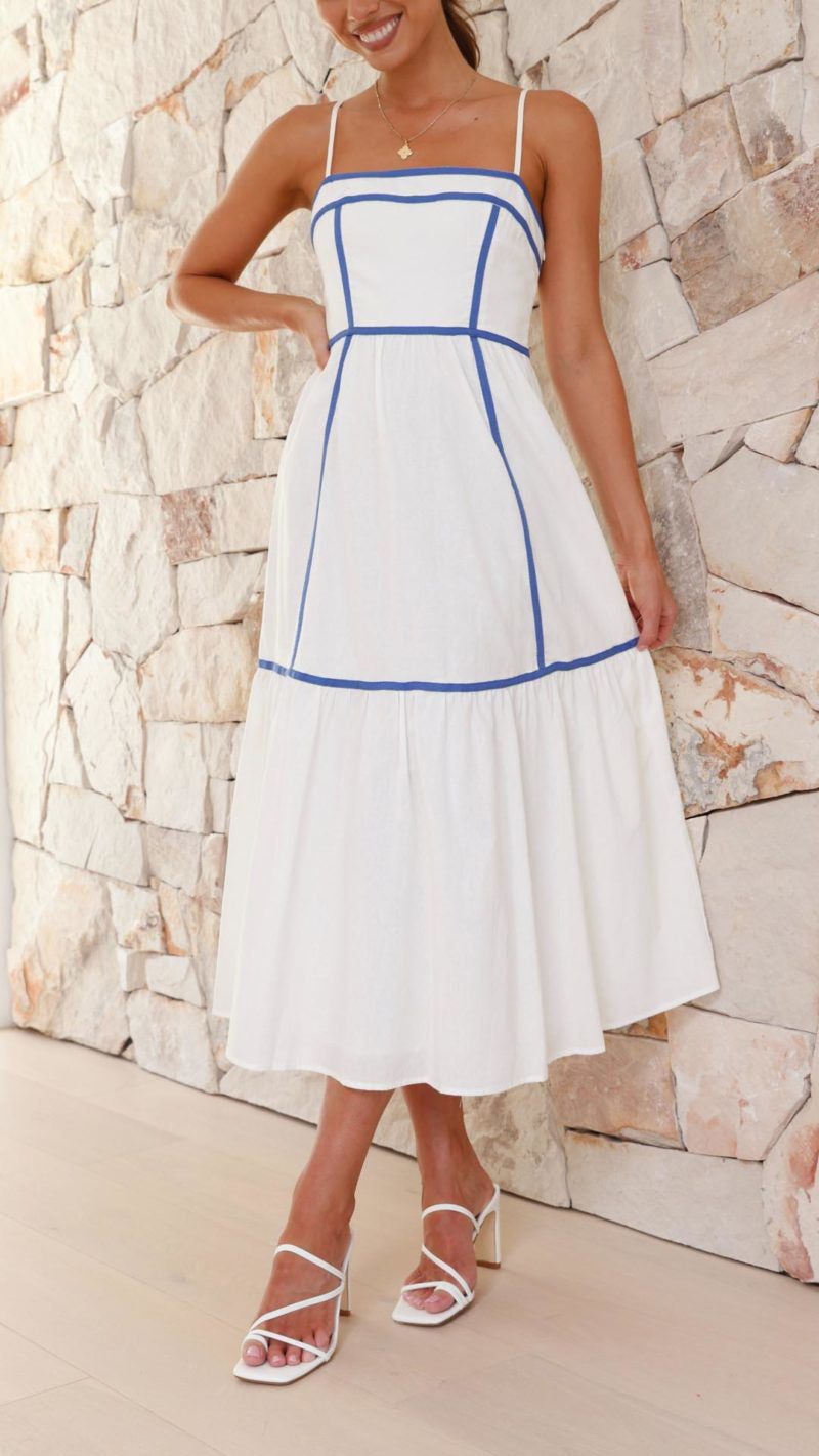 Summer Breeze Midi Dress with Delicate Details