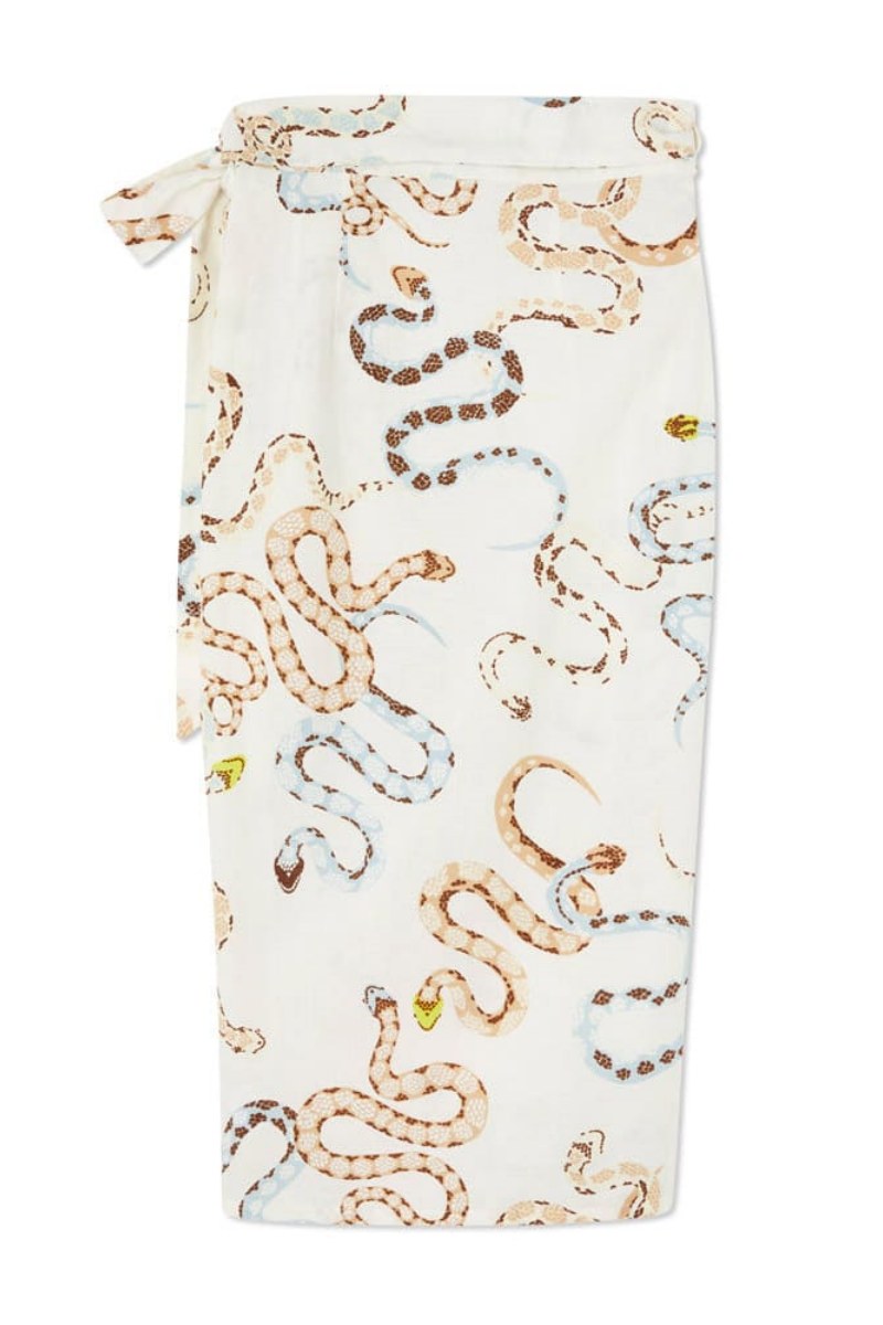 Snake Print Two-Piece Set with Clutch