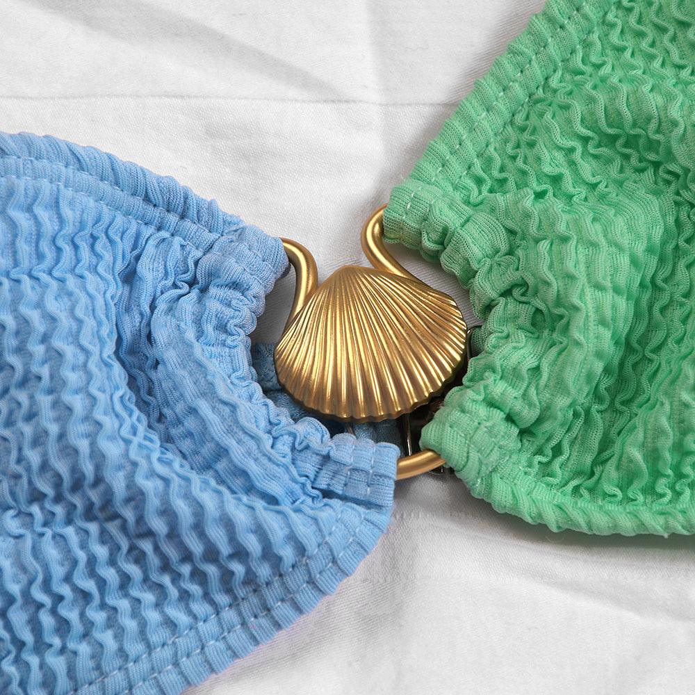 High-Waisted Swimwear Set - Bandeau Top