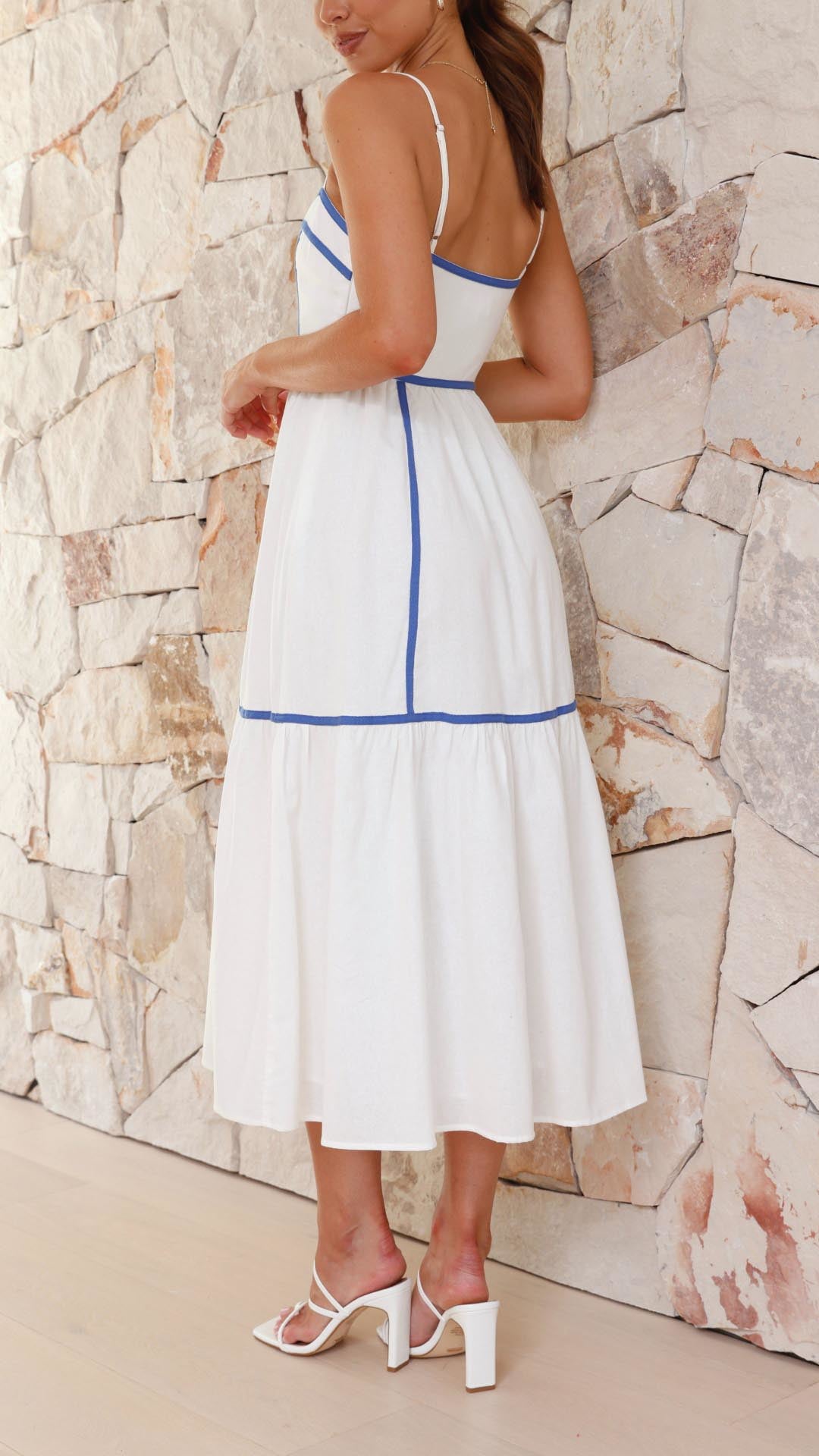 Summer Breeze Midi Dress with Delicate Details