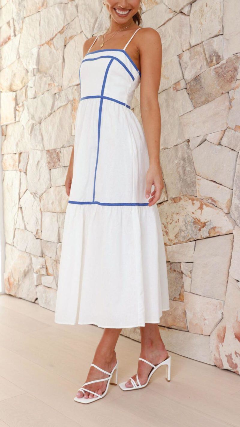 Summer Breeze Midi Dress with Delicate Details