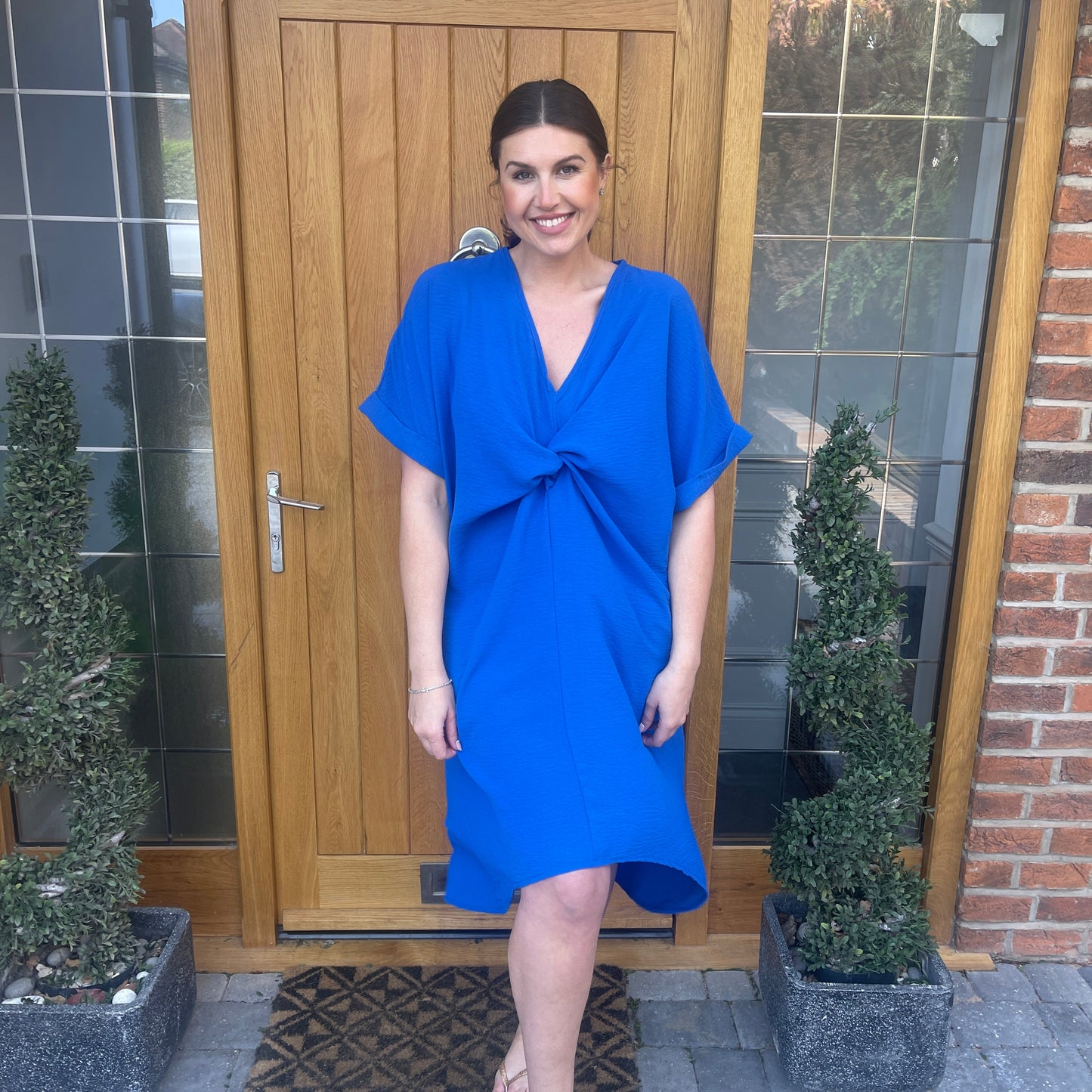 Tiffany Maxi Knot Dress - Blush Boutique Essex