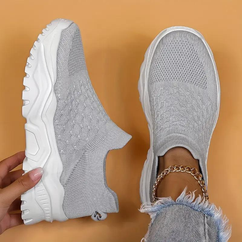 Knit Slip-On Sneakers - Modern Comfort Shoes
