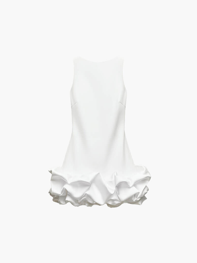 Sleeveless Ruffled Mini Dress
