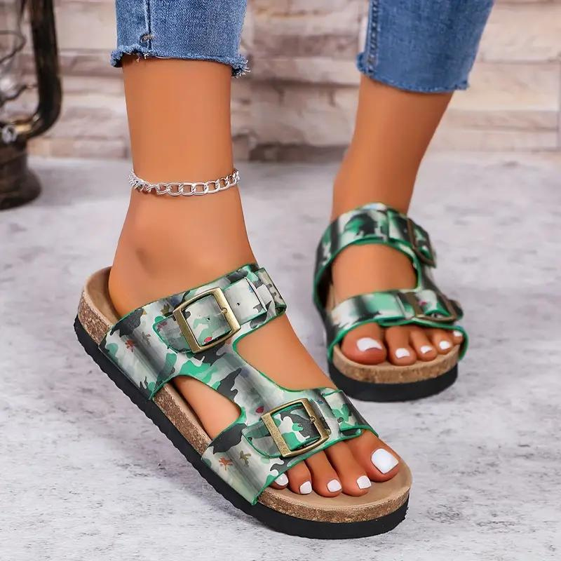 Adjustable Strap Sandals - Contoured Footbed