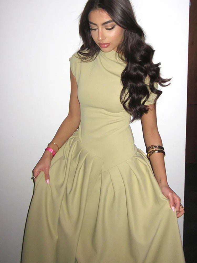 Sculpted Fitted Dress - Asymmetrical Design