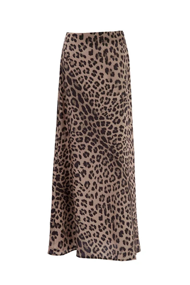 Leopard Maxi Skirt - Flowing Silhouette
