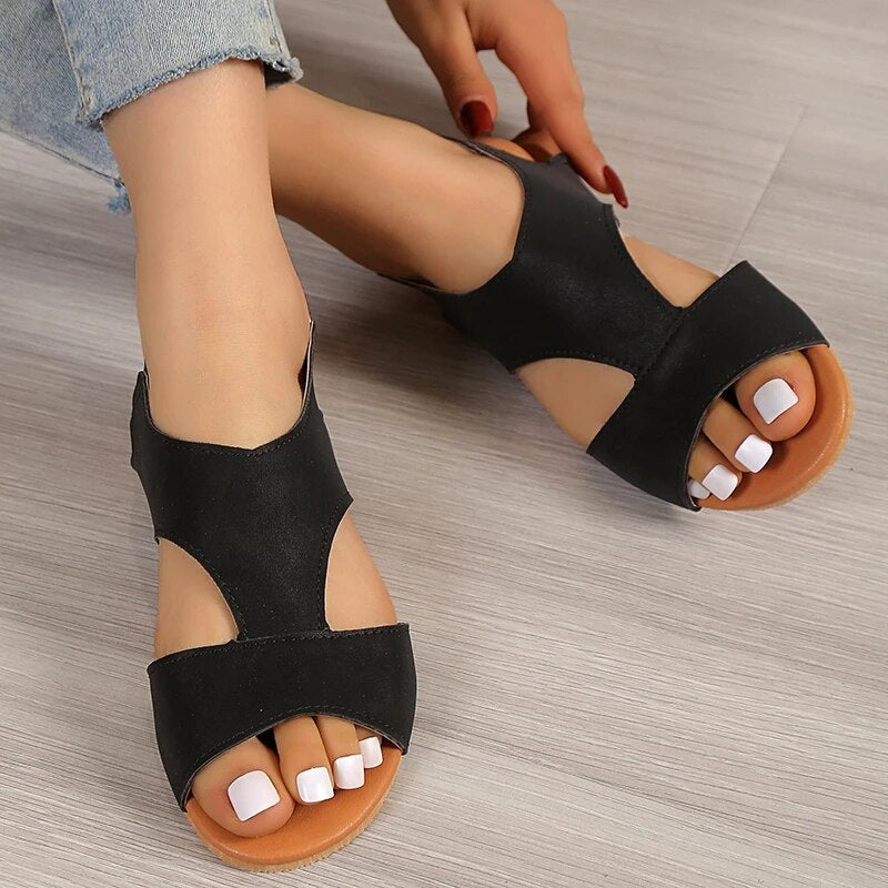 Minimalist Ankle Strap T-Strap Sandal