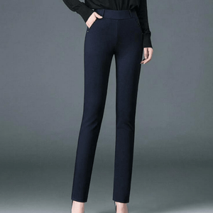 Tailored Chino Pants - High-Waisted Straight Leg