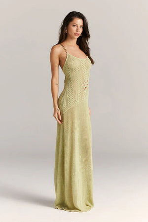 Basicfold Women's Open Knit Maxi Dress – Floral Cutout, Spaghetti Straps-83282-1d7792d1-5ab2-49f5-a24f-f180526c4676