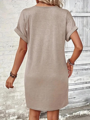 Relaxed Fit Button-Down Dress