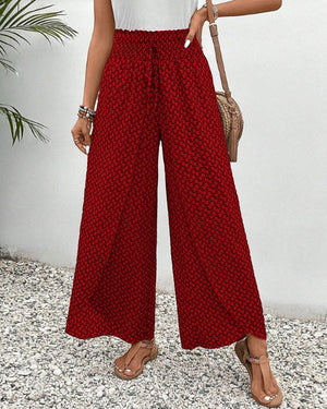 Basicfold Women's Wide Leg Pants – Elastic Waistband, Drawstring, Multiple Colors-83218-20c1de51-6037-465f-91a7-dc833f572c1c