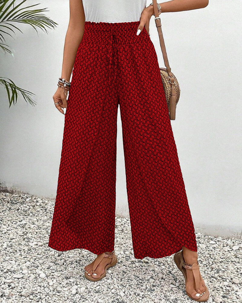 Basicfold Women's Wide Leg Pants – Elastic Waistband, Drawstring, Multiple Colors-83218-20c1de51-6037-465f-91a7-dc833f572c1c