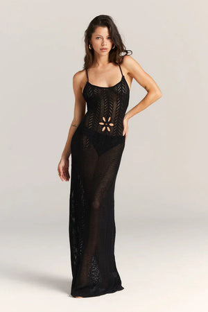 Basicfold Women's Open Knit Maxi Dress – Floral Cutout, Spaghetti Straps-83282-2e182aad-9a18-47f5-8f0f-eeb9b7542cbc