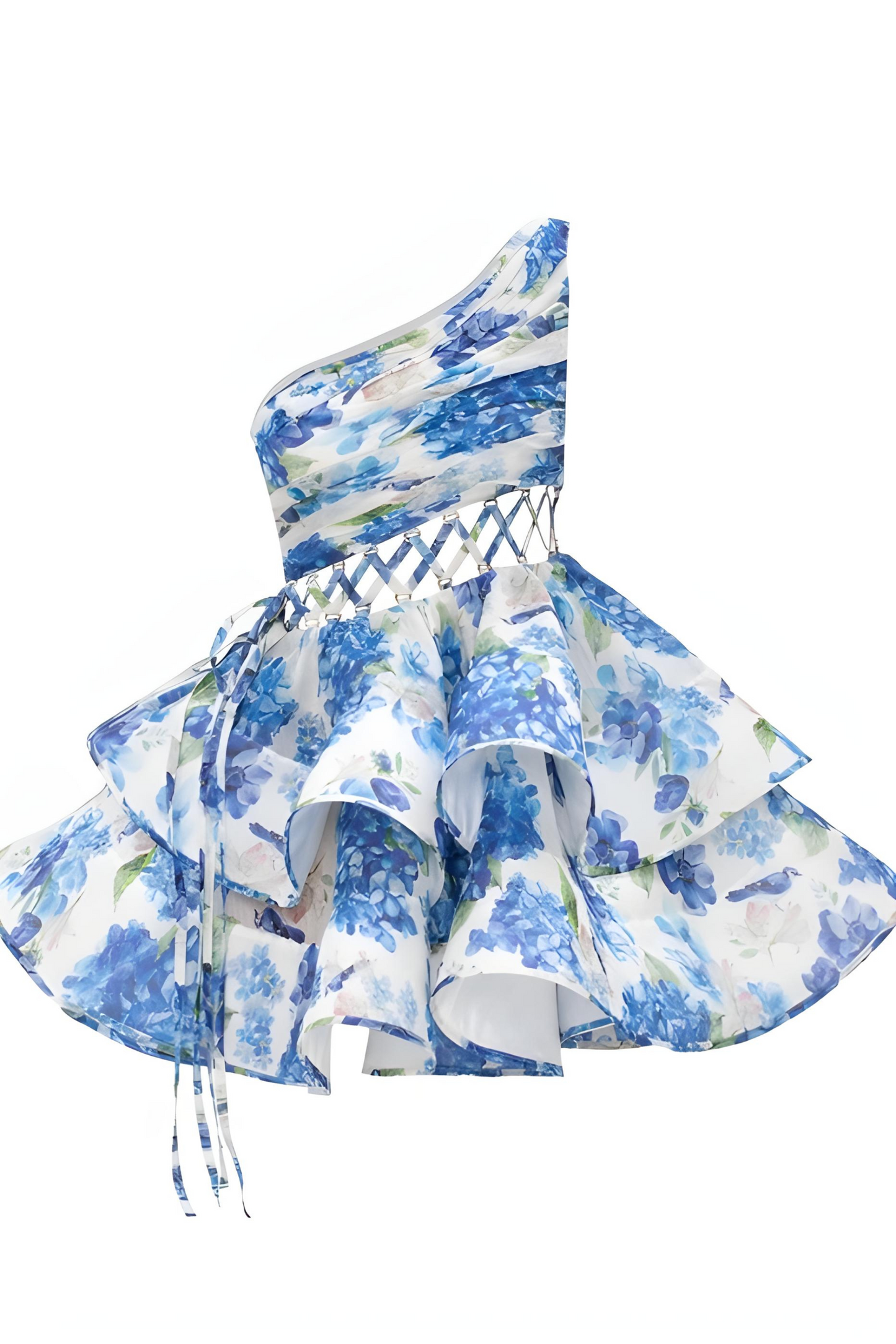 Women's One-Shoulder Floral Print Maxi Dress with Ruffled Asymmetrical Hem-83680-32f308db-8d68-4fec-b0ed-35f0bfbaae71