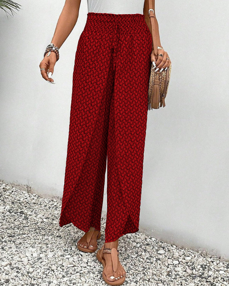 Basicfold Women's Wide Leg Pants – Elastic Waistband, Drawstring, Multiple Colors-83218-38cb57a9-a57e-43f1-92a9-e18abd9e2238