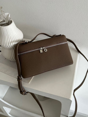 Structured Top Handle Bag - Silver Hardware