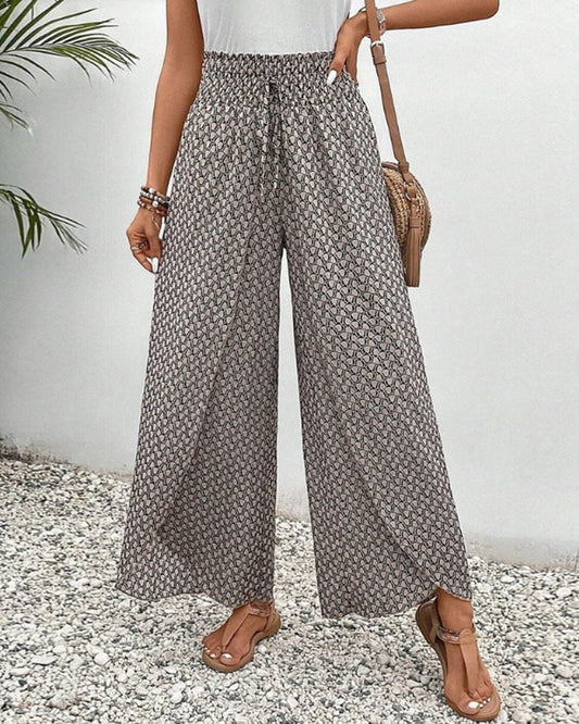 Basicfold Women's Wide Leg Pants – Elastic Waistband, Drawstring, Multiple Colors-83218-4c8cb9eb-e218-49d4-8335-9f84cbfb0483