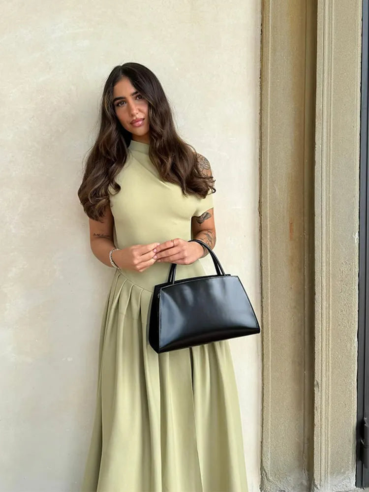 Sculpted Fitted Dress - Asymmetrical Design