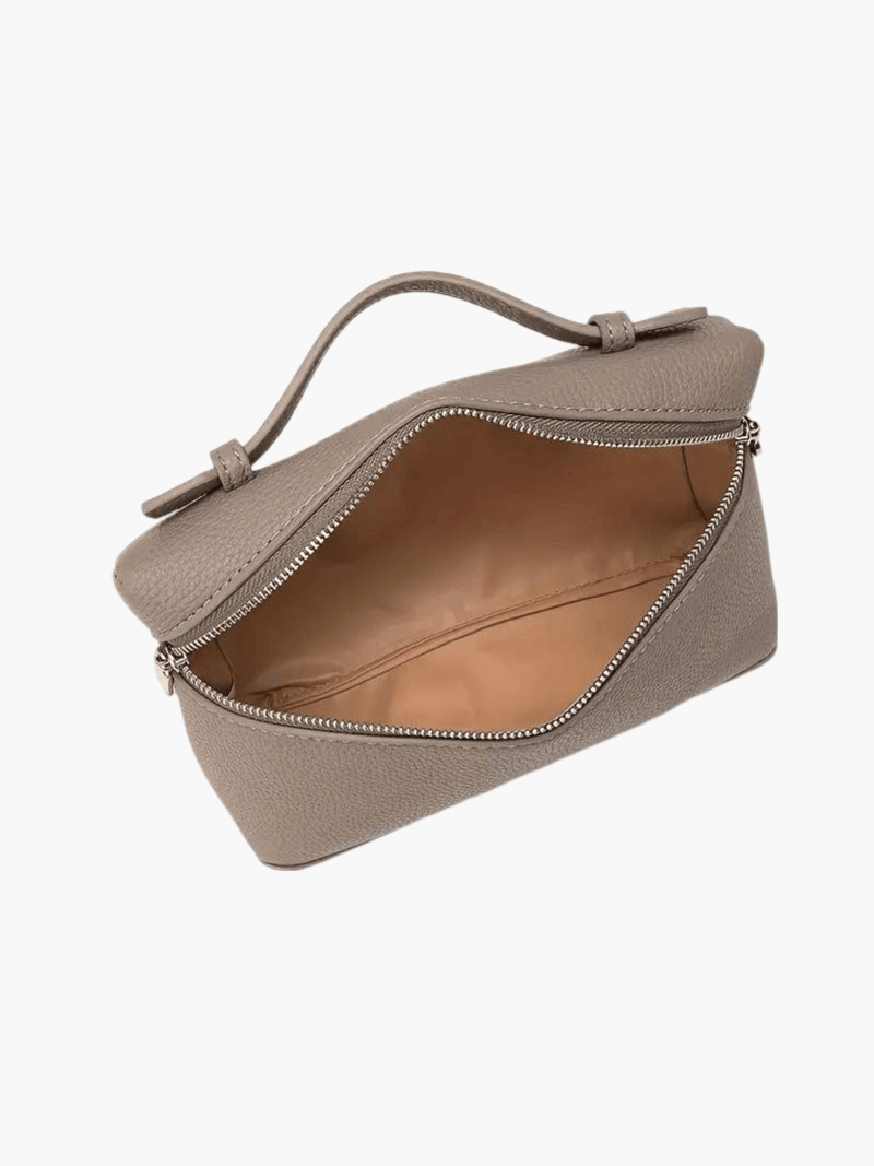 Structured Top Handle Bag - Silver Hardware