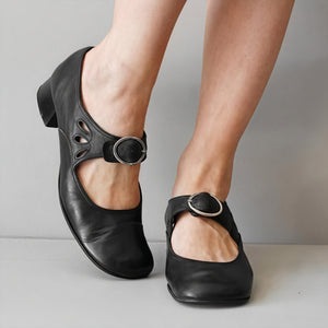 Classic Mary Jane Shoes - Buckle Strap Detail