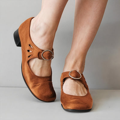 Classic Mary Jane Shoes - Buckle Strap Detail