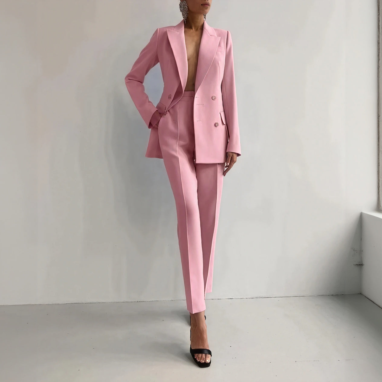 Double-Breasted Suit - Tailored Fit, Slim Leg