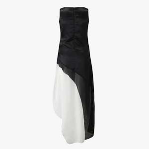 Layered Color Gradient Formal Dress