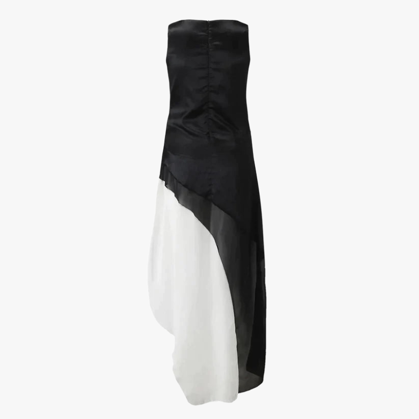 Layered Color Gradient Formal Dress